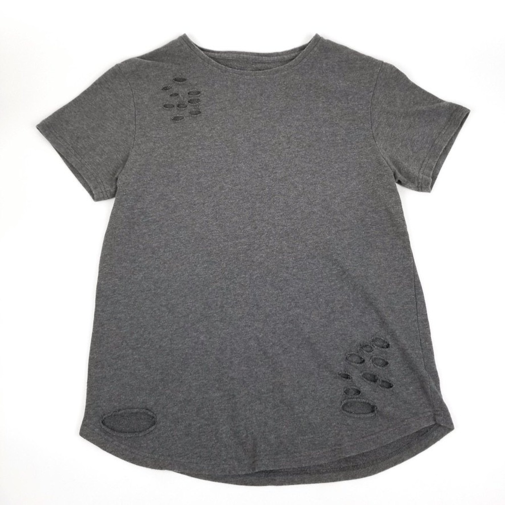 Alphalete Gray Distressed Short Sleeve Tee